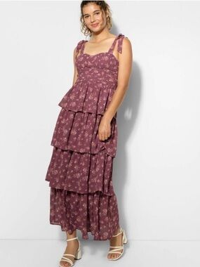 Wild Fable Tiered Maxi A-Line Dress